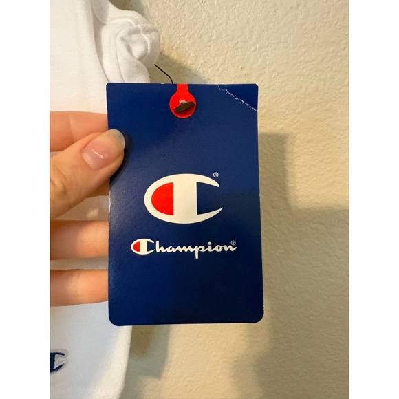 Champion | Baylor University Cropped V-Notch Racerback Tank Top (White) - Picture 5 of 8